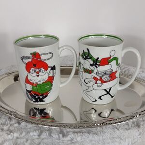 2 Fitz & Floyd Christmas Mugs